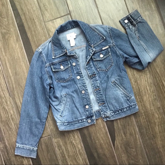 Calvin Klein Jackets & Blazers - VTG Calvin Klein Dark Wash Jean Jacket M